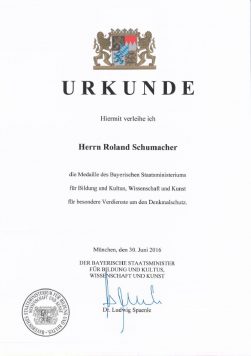 Urkunde_Denkmalschutzmedaille_2016